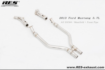 2013 Ford Mustang 3.7L  All SS304/ Manifold +Front Pipe
